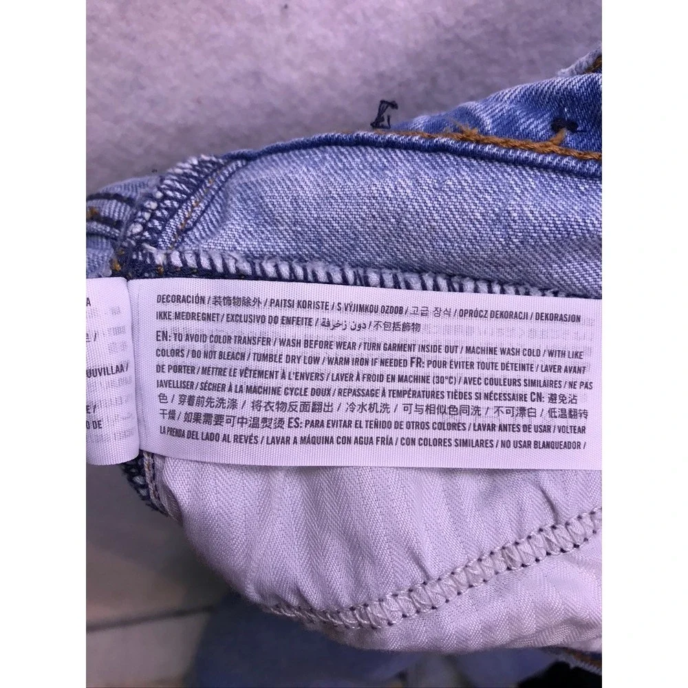Abercrombie & Fitch‎ 90s Straight Jeans Womens 27/4S Light wash Curve Love